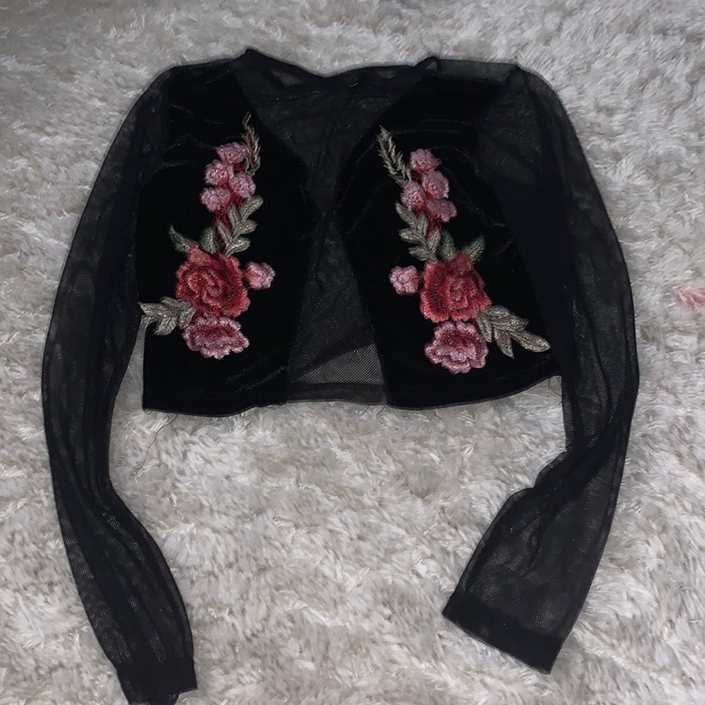 mesh cropped top